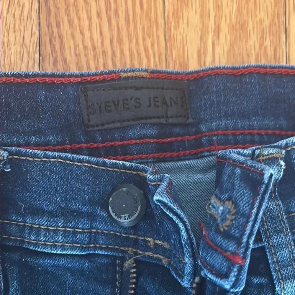 Blue Slim Fit Jeans with Vintage Fading